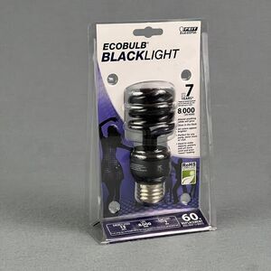 Feit Electric Ecobulb Blacklight 60w CFL Equivalent New Gaming Stonercore Tested